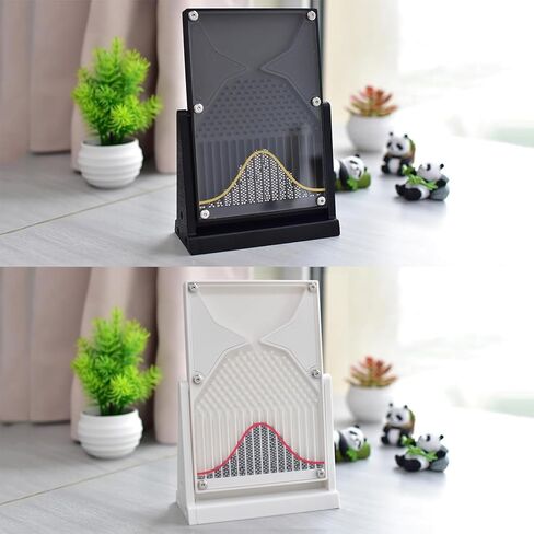 12 * 18cm Galton Board Experiment Model, Normal Distribution Mathematical Model, Probability Teaching Demonstration with Red Curve, for Probability Education, Financial Model in Saudi Arabia