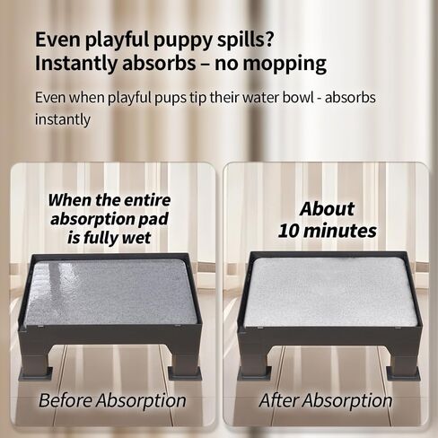 حامل تغذية الحيوانات الأليفة ذو حصيرة الدياتوميت - متوافق مع معظم أوعية الكلاب والمغذيات الأوتوماتيكية، ومحطة طعام مرتفعة مع أقدام مضادة للانزلاق وارتفاع قابل للتعديل يمتص الانسكابات للحفاظ على منطقة الوعاء نظيفة in Kuwait