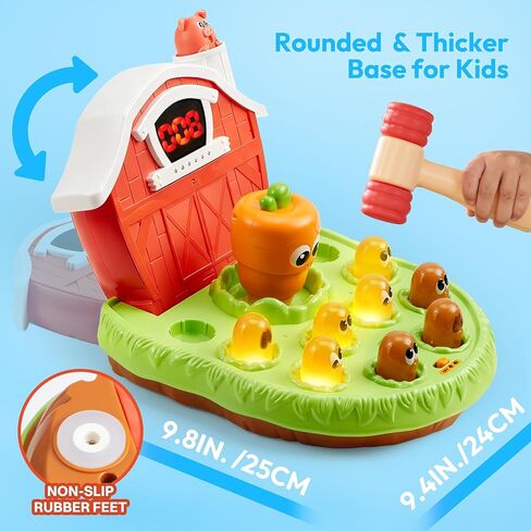 lalalark Game for Toddlers Age 2 3 4 5, Light & Sound, 4 Modes, 40 Levels, Baby Toy Gifts for Early Learning, Birthday Gift for Toddler Boy Girl Toys in Kuwait