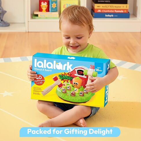 lalalark Game for Toddlers Age 2 3 4 5, Light & Sound, 4 Modes, 40 Levels, Baby Toy Gifts for Early Learning, Birthday Gift for Toddler Boy Girl Toys in Kuwait