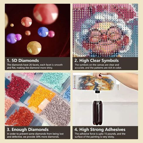 SJUTOUCI Joyful Old Couple Diamond Painting Kits for Adults, Diamond Art Kits for Beginners, 5D Round Diamond Dots Gem Art Craft for Home Wall Decor 12x12 inch in Saudi Arabia