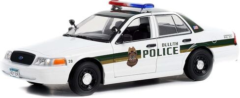 Greenlight 2006 Crown Victoria Police Interceptor White & Green Duluth Police (Minnesota) Fargo (2014-2020) TV Series 1/24 Diecast Model 84153 in Saudi Arabia