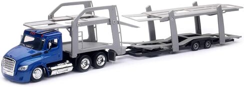 Freightliner Cascadia Auto Transporter أزرق معدني "Long Haul Trucker" سلسلة 1/43 نموذج Diecast من New Ray NR16033 in Kuwait
