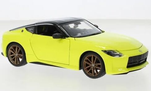 2023 Z أصفر معدني مع غطاء أسود إصدار خاص من سلسلة 1/24 Diecast موديل سيارة 32904YL in Kuwait