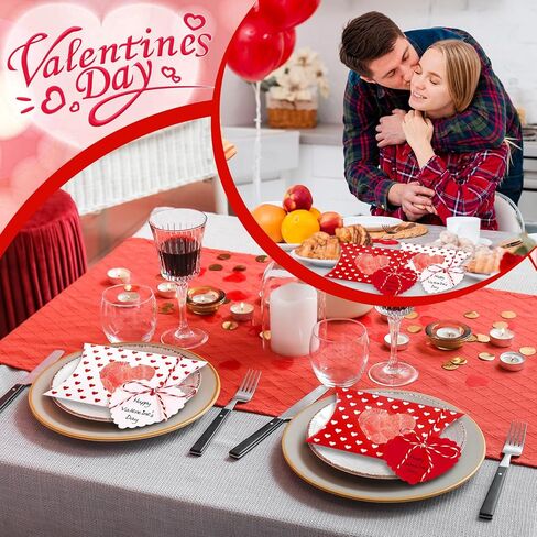 FYSUIMU 50Pcs Valentine' s Day Treat Boxes with Gift Tag Cotton Rope Paper Gift Container Red White Heart Pillow Box with Heart Shaped PVC Window for Wedding Birthday Sweets Chocolate in Saudi Arabia