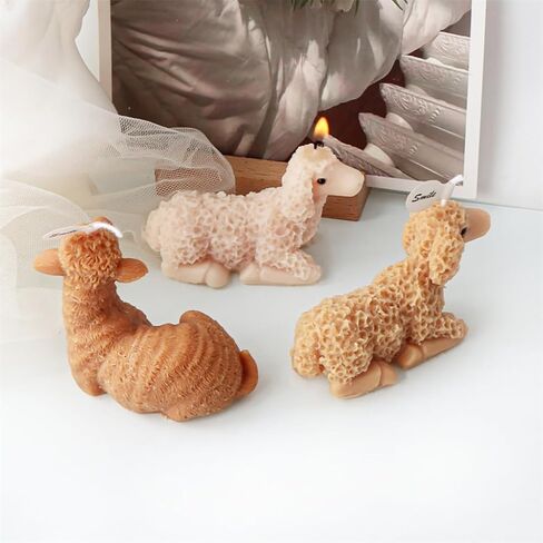Silicone Candle Mold Little Sheep Shaped Mould Animal Home Decorations Handmade for Pet Owners in Saudi Arabia