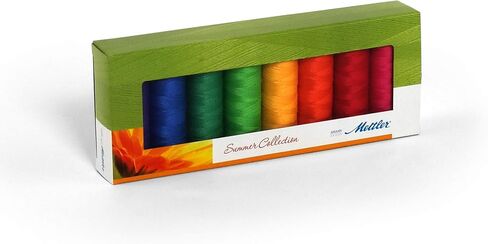 Mettler 200 m Seralon Thread Summer Selection Box, Multi-Colour in Saudi Arabia