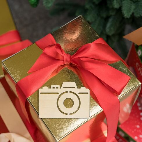 Camera Shape Wood Craft Cutout Wall Art Unfinished Ornaments for Craft Present Tags Photography Studio Door Hanger Home Party Decoration 20 Pcs in Saudi Arabia