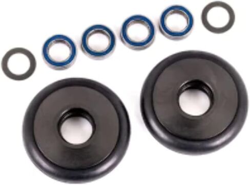 Traxxas 9461T - Aluminum Wheelie Bar Wheels w/Bearings & O-Rings, Gray (2) in Saudi Arabia
