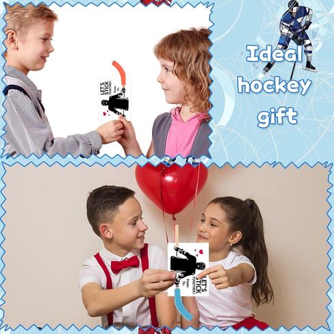 36 Set Valentines Day Gifts Hockey Party Favors Bulk Hockey Pencils and Erasers Includes Hockey Pencils Hockey Stickers Hockey Cards Packaging Gift Bags Hockey Fans Sports Fans Party Prize Gifts in Saudi Arabia