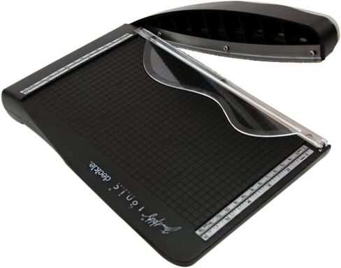 Tonic Studios Tim Holtz Deckle Torn Guillotine Paper Trimmer - 8.5" Edge Trimmer - Cardstock & Paper Cutter - Stainless Steel Blade, Safety Finger Bar, Non-Slip Feet & Comfort Handle in Saudi Arabia