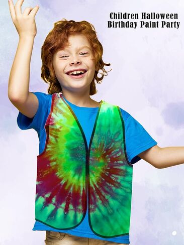 12 Pcs Kids Unfinished Dress Up Vest Children Blank DIY Career Role Play Vest Cosplay Costume Bulk for Boys Girls Halloween Pretend Play Paint Party,6 Colors in Saudi Arabia