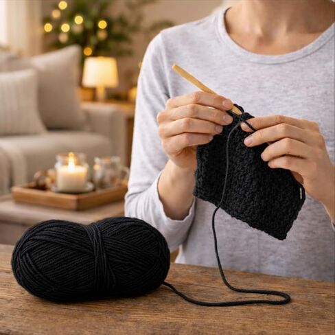 4-Ply Milk Cotton Yarn – 1.8oz/50g, 87.5yd/80m, for 4.5mm Needles & 4.0mm Crochet Hooks for Scarf Hand Knitting & Crochet Weaving DIY Craft, Blue in Saudi Arabia