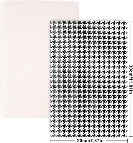 Whaline 10Pcs Faux Leather Sheet White & Black Synthetic Leather Fabric 8 x 12 Inch Pattern Stripe Plaid Glitter Faux Craft Leather for DIY Earring Hair Bow Making in Saudi Arabia
