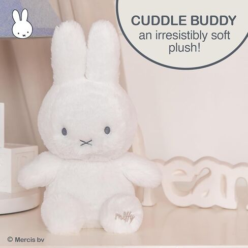 Kids Preferred Miffy Baby 10 in Plush - Embroidered Details, Miffy Logo on Paw, Super Soft Cozy Plush, for Ages 0 Months and up, Beans in Bottom in Saudi Arabia