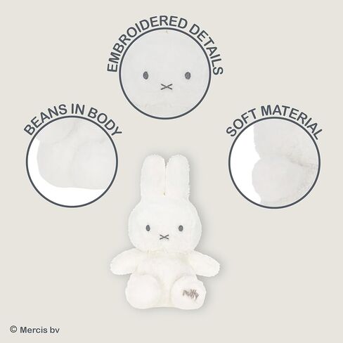 Kids Preferred Miffy Baby 10 in Plush - Embroidered Details, Miffy Logo on Paw, Super Soft Cozy Plush, for Ages 0 Months and up, Beans in Bottom in Saudi Arabia