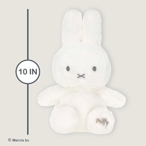 Kids Preferred Miffy Baby 10 in Plush - Embroidered Details, Miffy Logo on Paw, Super Soft Cozy Plush, for Ages 0 Months and up, Beans in Bottom in Saudi Arabia