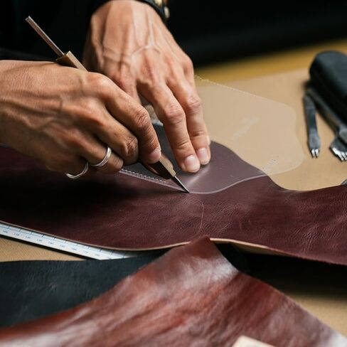 SUPERFINDINGS Eyeglasses Case Acrylic Template Set DIY Leather Craft Acrylic Leather Pattern Stencil Template Leathercraft Accessories 233x212x2mm in Saudi Arabia