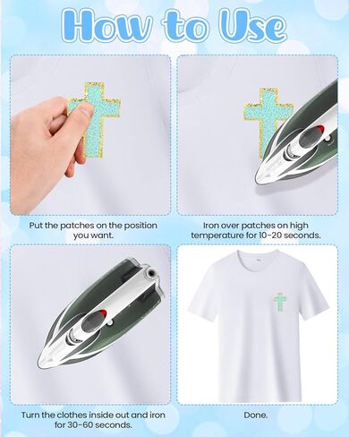 18 PCS Cross Chenille Patches, Colorful Christian Cross Iron on Patterns, Embroidered Applique for Hats, Jeans, Clothes, Bags, DIY Craft in Kuwait