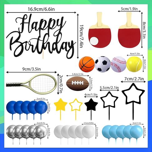 Sports Cake Toppers Football Cake Toppers Soccer Cake Decorations in Saudi Arabia