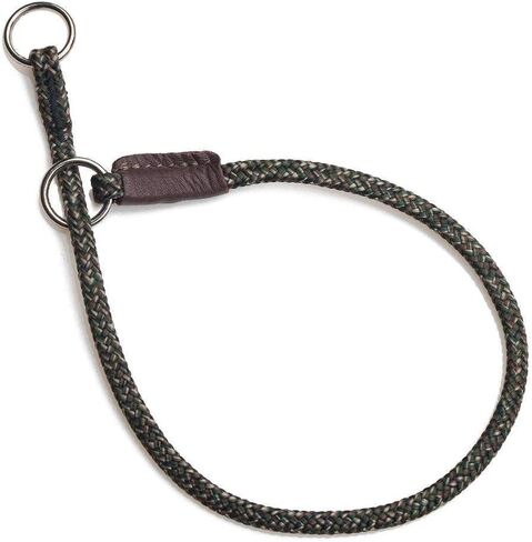 Mendota Pet Show Slip Collar - Made in The USA - Black, 22 in in Saudi Arabia