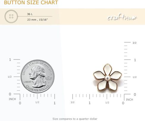 20 pcs White Enamel Plumeria Metal Sewing Shank Buttons for Coats -23mm -7/8" in Saudi Arabia