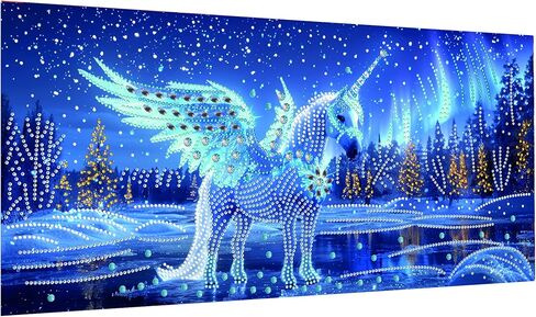 DIY Large Diamond Art Kits for Adults Abstract Special Shape - 5D Diamond Painting Kits for Adults Flower - Crystal Embroidery Cross Stitch - Craft for Wall & Office Decor 11.81x23.62 inch B29 in Saudi Arabia