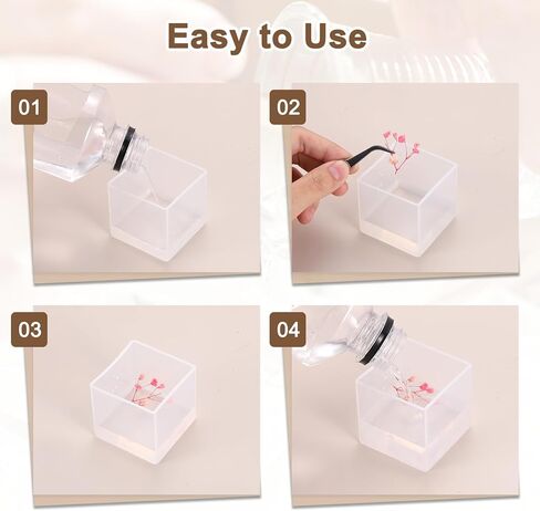 PATIKIL Cube Resin Mould, 3" Large Deep Square Epoxy Resin Casting Mould Silicone with Wooden Base for DIY Art Craft, Candle, Soap, Ornaments, Resin Making (Beige) in Saudi Arabia