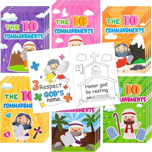JAPBOR Easter Lent Coloring Book - 24PCS Mini All About Lent Color Books Bulk for Kids Party Favors, Religious Christian Small Colouring Pages for School Classroom Church Drawing Painting Games in Kuwait