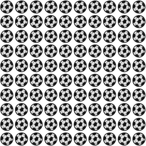100Pcs Soccer Iron on Patches, 3cm Soccer Ball Patch, Fashionable Bulk Embroidery Iron on Patches, Versatile Embroidery Patches for DIY, Bags, Hats, Jackets, Backpacks in Kuwait