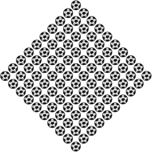 100Pcs Soccer Iron on Patches, 3cm Soccer Ball Patch, Fashionable Bulk Embroidery Iron on Patches, Versatile Embroidery Patches for DIY, Bags, Hats, Jackets, Backpacks in Kuwait