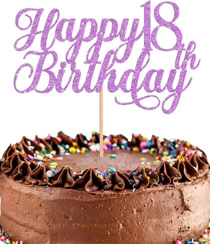 غلاف كعكة عيد الميلاد الثامن عشر السعيد - زينة كعكة عيد الميلاد الثامن عشر باللون الأخضر اللامع، ديكور سحق الكيك بعمر ثمانية عشر عامًا، دعامات كشك تصوير علوي لكعكة عيد الميلاد الثامن عشر (أخضر) in Kuwait