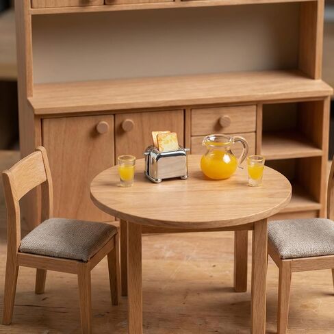 Miniature Food Set, Scene Breakfast Set Mini Kitchen Accessories, 1:12/1:6 Miniature Dollhouse Accessories, Doll House Décor for DIY Birthday Gift in Saudi Arabia