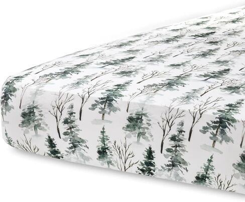 Pobi Baby - 2 Pack Premium Fitted Crib Sheets for Standard Crib Mattress - Ultra-Soft Cotton Blend, Stylish Animal Woodland Pattern, Safe and Snug for Baby (Magical) in Saudi Arabia