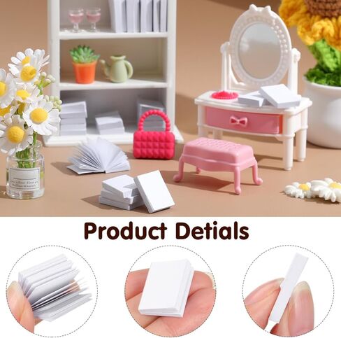 كتب مصغرة لبيت الدمى 50 قطعة 1 12 مقياس كتب صغيرة فارغة للحرف اليدوية ديكور إكسسوارات دمي دفتر صغير يمكنك صنعه بنفسك in Kuwait