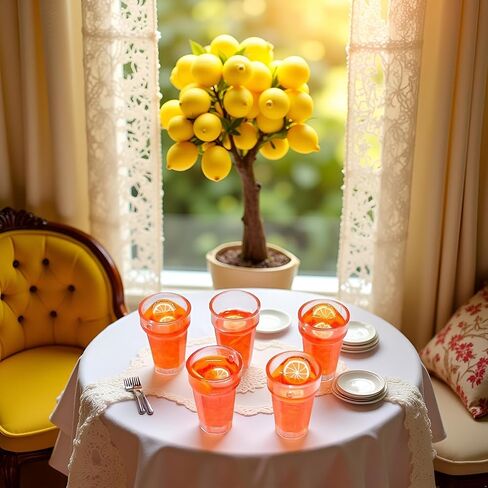 5Pcs Mini 1:12 Dollhouse Miniature Food Lemon Tea Cups, Classic Kitchen Toys, Simulation Doll House Drinks Model Toy, DIY Doll House Kit in Saudi Arabia