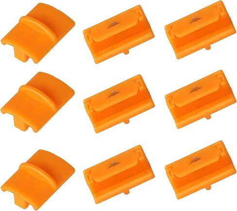 9-Pack 157400-1001 Titanium TripleTrack Blades Replacement for Fiskars SureCut & Precision Paper Trimmer | Compatible with Style, 12" Portable Craft Paper Cutter (Relace Model 196870-1005) in Kuwait