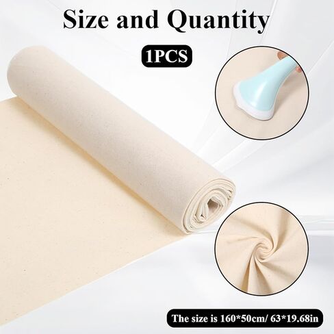 100% Cotton Muslin Fabric, 63x19 Inch Linen Fabric Unbleached Muslin Linen Fabrics Natural Color CottonFabric Medium Weight Draping Fabrics for Sewing Clothing Handicraft Production in Saudi Arabia
