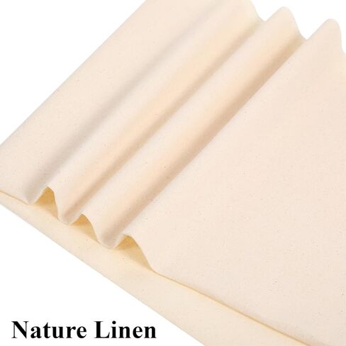 100% Cotton Muslin Fabric, 63x19 Inch Linen Fabric Unbleached Muslin Linen Fabrics Natural Color CottonFabric Medium Weight Draping Fabrics for Sewing Clothing Handicraft Production in Saudi Arabia