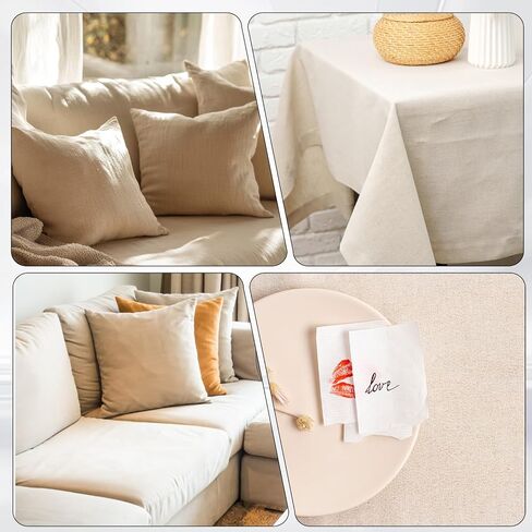 100% Cotton Muslin Fabric, 63x19 Inch Linen Fabric Unbleached Muslin Linen Fabrics Natural Color CottonFabric Medium Weight Draping Fabrics for Sewing Clothing Handicraft Production in Saudi Arabia