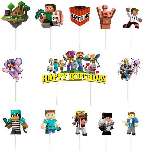 13 قطعة من أغطية كعكة عيد الميلاد السعيدة الكرتونية، وديكورات الكيك ذات طابع البكسل، مثالية لحفلات أعياد الميلاد، والاحتفالات ذات الطابع الشخصي، وفعاليات الألعاب، واحتفالات العطلات، وحفلات التخرج، والمزيد. in Kuwait