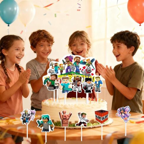 13 قطعة من أغطية كعكة عيد الميلاد السعيدة الكرتونية، وديكورات الكيك ذات طابع البكسل، مثالية لحفلات أعياد الميلاد، والاحتفالات ذات الطابع الشخصي، وفعاليات الألعاب، واحتفالات العطلات، وحفلات التخرج، والمزيد. in Kuwait