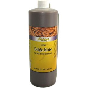 Fiebing's Edge Kote 32 أونصة سائلة - بني - لتلوين الحواف الجلدية على المحافظ والحقائب والأحذية والحافظات والمحافظ والمفروشات وما إلى ذلك in Kuwait