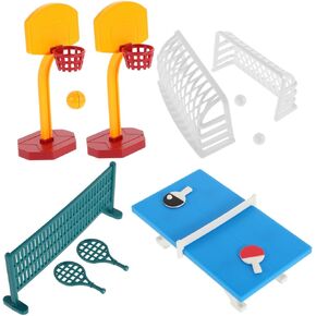 Miniature Dollhouse Sports Accessories Mini Playground Kit DIY Miniature Toy for Dollhouse or Sand Table DIY Craft Home Decor Present in Kuwait