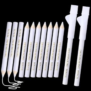 Hpmjz 12 قطعة من علامات خياطي القماش للخياطة، قلم خياطة قابل للغسل مع غطاء قلم خياطة الطباشير للنسيج القابل للذوبان في الماء، أدوات تتبع اللحف، تطريز الحرف اليدوية in Kuwait