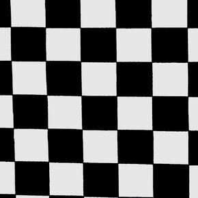 Black White Square Checkered Print Poly Cotton Fabric 58"/59" Width Sold by The Yard (P123) in Saudi Arabia