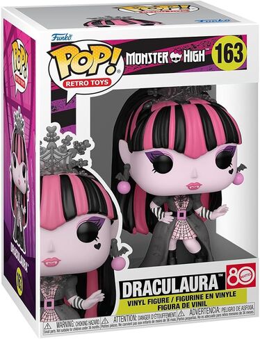 فانكو بوب! الفينيل: Monster High - Draculaura - شخصية الفينيل القابلة للتجميع - فكرة هدية - بضائع رسمية - ألعاب للأطفال والكبار - محبي الرسوم المتحركة - شخصية نموذجية لهواة الجمع والعرض in Kuwait
