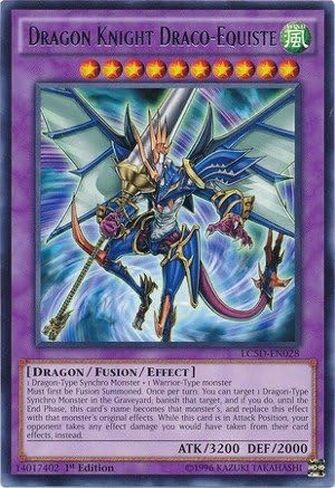 يو غي أوه! - Dragon Knight Draco-Equiste (LC5D-EN028) - المجموعة الأسطورية Mega Pack 5D - الإصدار الأول - نادر in Saudi Arabia