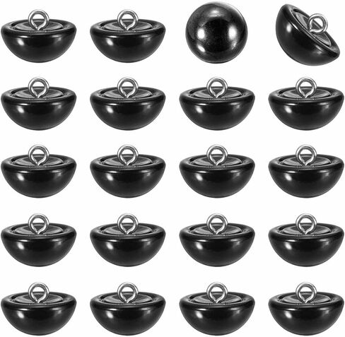 HARFINGTON 20pcs 28L Round Faux Pearl Buttons 18mm 6/8" Half Ball Dome Metal Shank Sewing Buttons Replacement DIY Small Button for Clothing Bridal Wedding Dress DIY Crafts, Bright White in Saudi Arabia