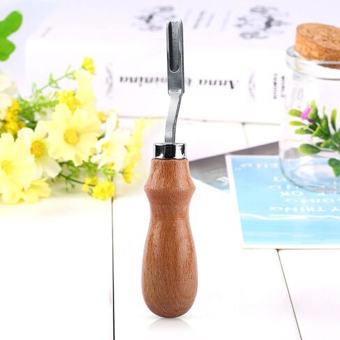 Leather Edge Skiving Beveler Tool, Edge Leather Beveler Craft Edge Beveler, Cutting Beveling Leather Skiver Tool, Wide Mouth Leathercraft Edge Skiving Beveler for DIY Leather Craft in Saudi Arabia